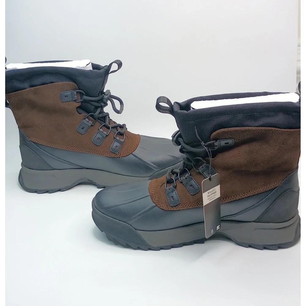 Sorel Cheyanne Metro II Sneak Boot Men Size 12 Brown Waterproof NM5170-256‎